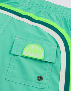 REPREVE® ELASTICATED WAIST SHORT SWIMSHORTS