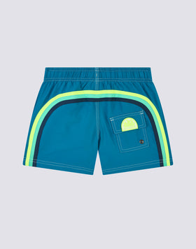 REPREVE® ELASTICATED WAIST SHORT SWIMSHORTS
