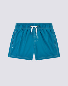 REPREVE® ELASTICATED WAIST SHORT SWIMSHORTS