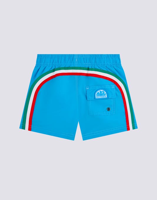 BAÑADOR NIÑO CORTO CON CINTURA ELÁSTICA ICONIC TAFFETA