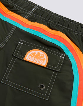 BOY’S SWIMSHORTS SHORT ELASTICATED WAIST ICONIC TAFFETA