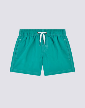 MAILLOT DE BAIN GARÇON ICONIQUE EN TAFFETAS TAILLE COURTE ÉLASTIQUE