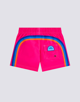 BAÑADOR NIÑO CORTO CON CINTURA ELÁSTICA ICONIC TAFFETA