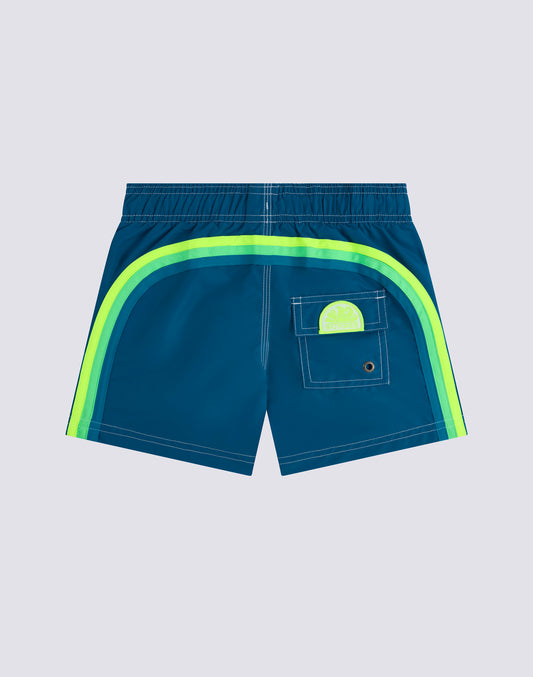 BAÑADOR NIÑO CORTO CON CINTURA ELÁSTICA ICONIC TAFFETA