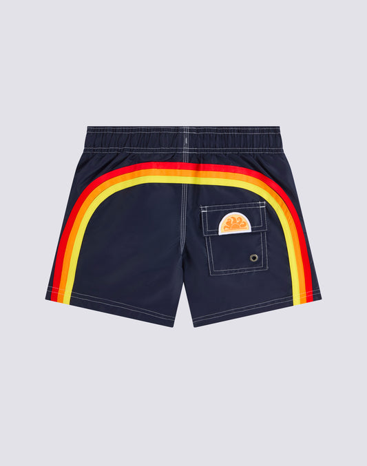 BAÑADOR NIÑO CORTO CON CINTURA ELÁSTICA ICONIC TAFFETA