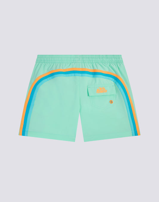 CHILDREN'S SWIMWEAR SHORTS WITH ELASTICATED WAIST IN STRETCH FABRIC