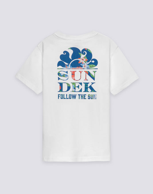 T-SHIRT BAMBINO A MANICA CORTA STAMPA POSTERIORE ISLAND BLISS
