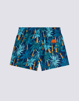COSTUME DA BAGNO BAMBINO CORTO VITA ELASTICATA STAMPA JUNGLE FEVER IN POLY RICICLATO