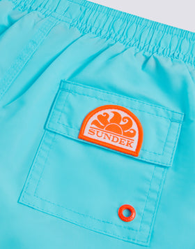 COSTUME DA BAGNO BAMBINO CORTO VITA ELASTICATA ICONIC TAFFETA CON PIPING