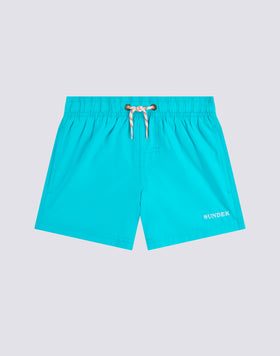 REPREVE® RECYCLED POLYESTER BOYS' SWIMSHORTS WITH TRICOLOUR DETAILS
