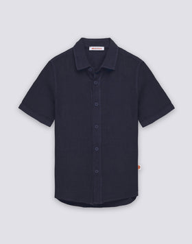 CHILDREN'S SHORT-SLEEVED LINEN SHIRT