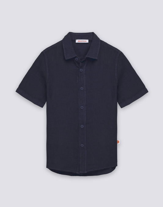 CAMICIA IN LINO DA BAMBINO A MANICA CORTA