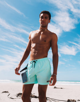 TRAJE DE BAÑO CON TEJIDO ELÁSTICO Y BOLSA EXTRAÍBLE