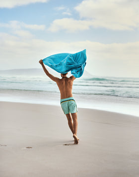 TELO IN SPUGNA JACQUARD CON LOGO E CORNICE