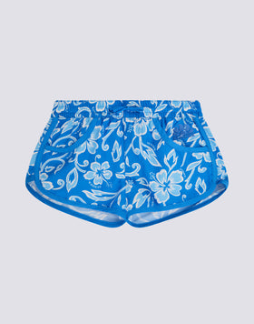 MARGATE GIRLS' SHORT BEACH SHORTS WITH HIBISCUS PRINT SK23
