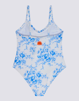 ROSE DE JOIE PRINT GIRLS' ONE-PIECE SWIMSUIT
