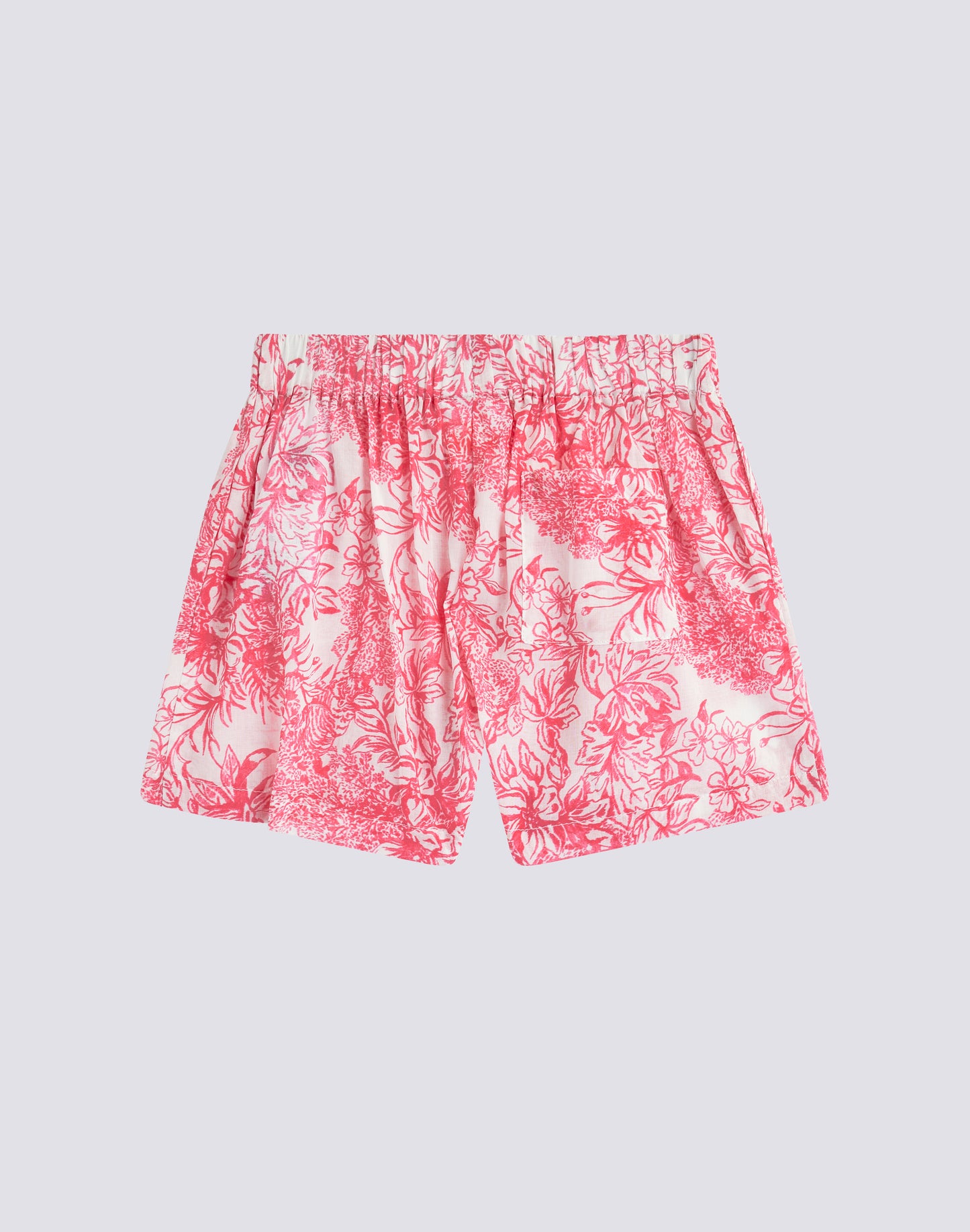 SHORTS ELASTICIZZATI IN STAMPA FLEUR DE JOIE