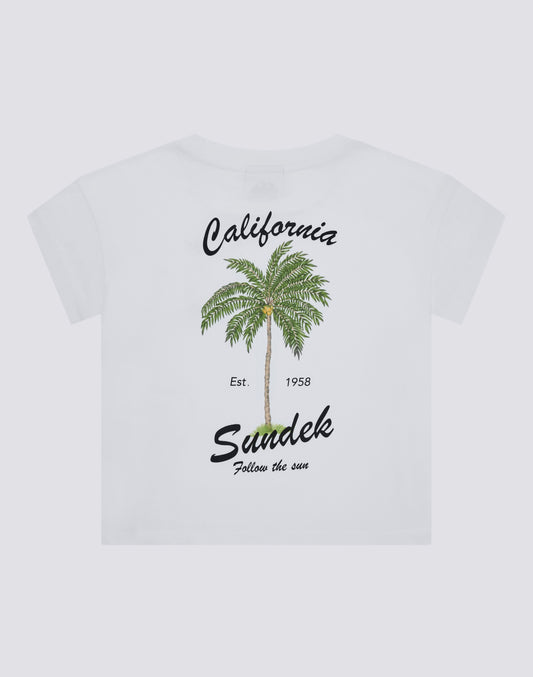 GIRLS' T-SHIRT WITH LARGE BACK PRINT