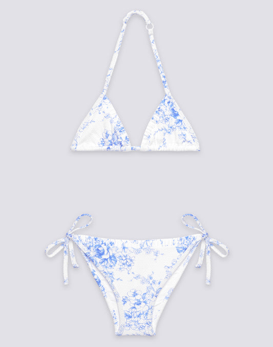 MINI BIKINI AVEC IMPRIMÉ ROSE DE JOIE