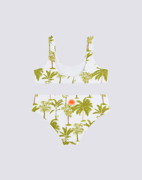 MINI BIKINI DEPORTIVO CON ESTAMPADO BOTÁNICO