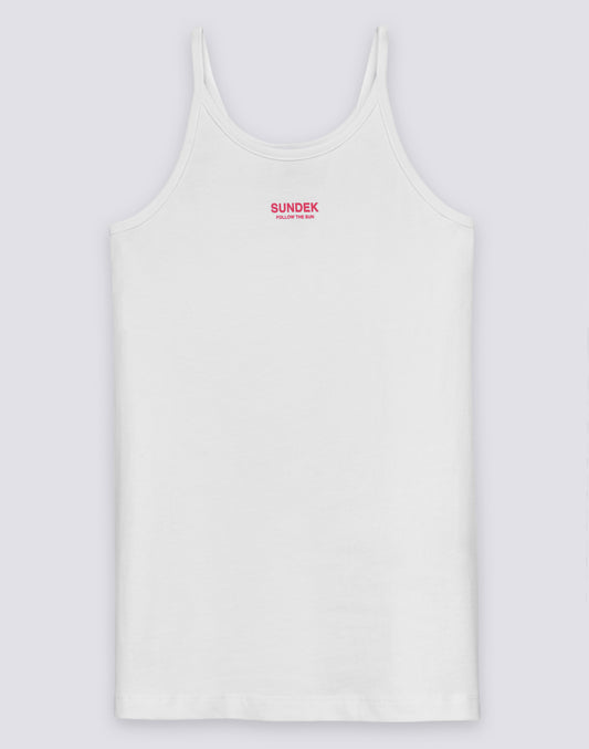 ROBE SANS MANCHES POUR FILLE AVEC LOGO