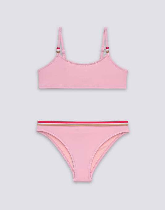 BIKINI POUR FILLE AVEC HAUT RÉGLABLE ET SLIP FIXE