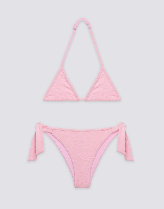 MINI BIKINI EN ÉPONGE JACQUARD AVEC MOTIF SK23