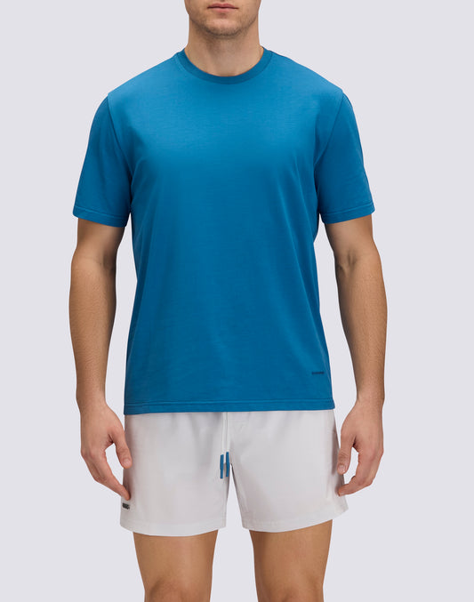 CAMISETA DE CUELLO REDONDO PARA HOMBRE EN JERSEY TÉCNICO