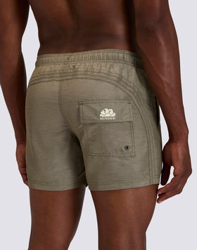 BAÑADOR CORTO PARA HOMBRE CON CINTURA ELÁSTICA GOLDENWAVE EN LINO RECICLADO