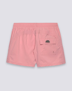 GOLDENWAVE MEN'S SHORT SWIMSUIT WITH ELASTIC WAIST, SOLID COLOR, 4WAY STRETCH