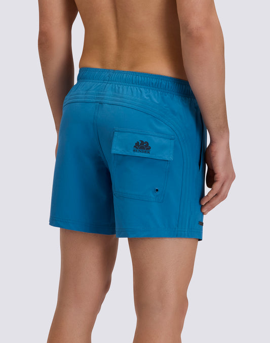 MAILLOT DE BAIN COURT À TAILLE ÉLASTIQUE GOLDENWAVE UNI 4WAY STRETCH