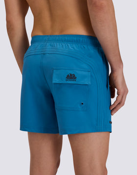 BAÑADOR CORTO CON CINTURA ELÁSTICA GOLDENWAVE TINTA UNITA 4WAY STRETCH