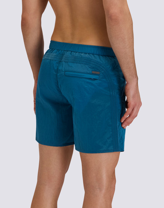 COSTUME DA BAGNO UOMO LUNGO GOLDENWAVE CON VITA SEMI ELASTICATA IN NYLON RIPSTOP