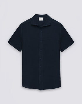 MEN'S SHORT-SLEEVED LINEN SHIRT