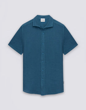 MEN'S SHORT-SLEEVED LINEN SHIRT
