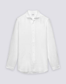MEN'S GARMENT-DYED LINEN SHIRT