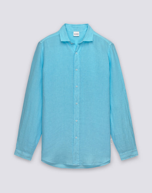 CAMICIA DA UOMO IN LINO TINTO CAPO