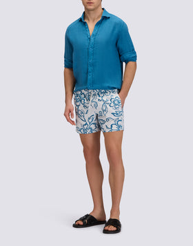 CHEMISE EN LIN TEINTE EN PIÈCE POUR HOMME