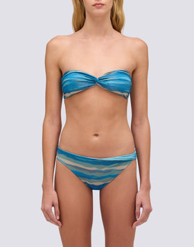 QUARZO - TOP A FASCIA MOTIVO ABSTRACT WAVE