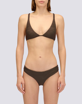 MAVE - BIKINI TOP WITH FIXED WAVE EFFECT STRAPS