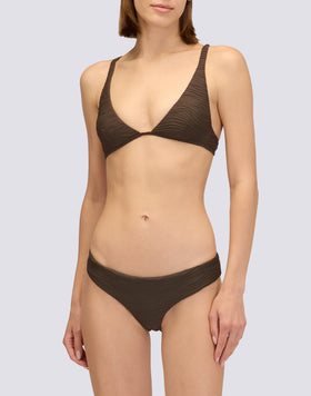 MAVE - BIKINI TOP WITH FIXED WAVE EFFECT STRAPS