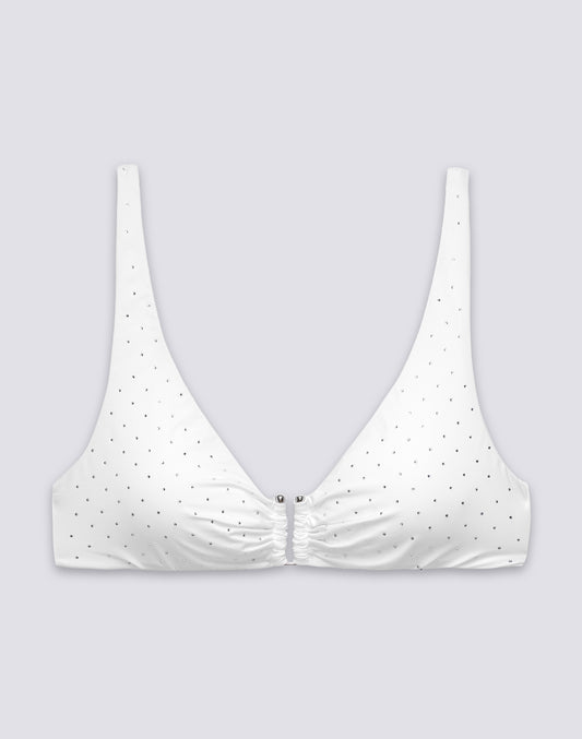 BRALETTE BIKINI TOP WITH RHINESTONES