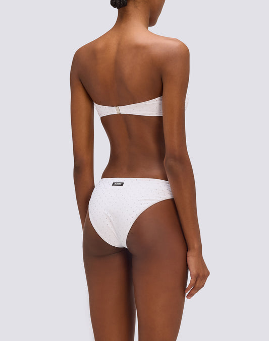 BAÑADOR DE CASA REGULAR FIT CON STRASS