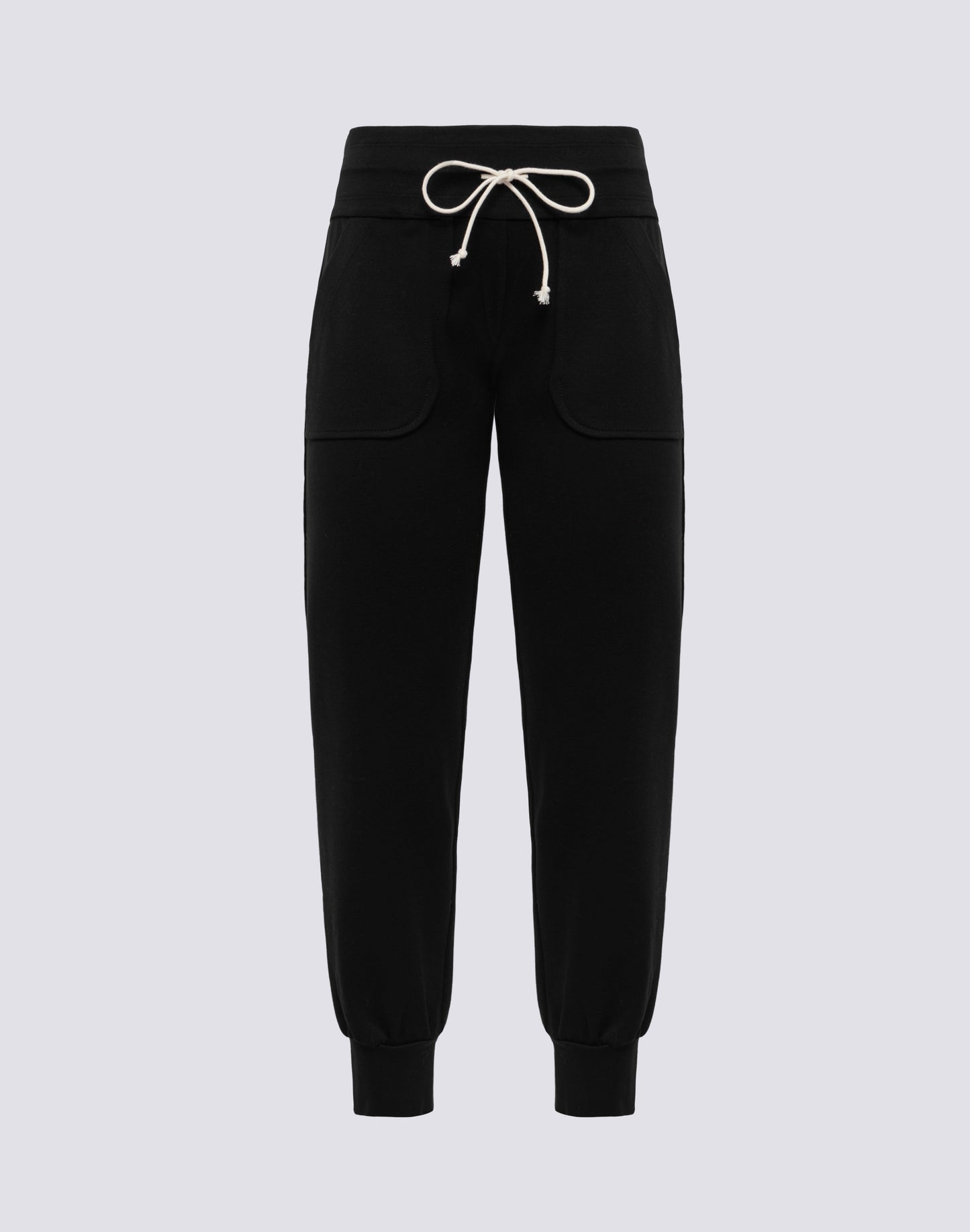 DEBRA STRAIGHT CUT TROUSERS WITH ELASTICATED CUFFS