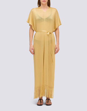 LONG KAFTAN WITH V-NECK