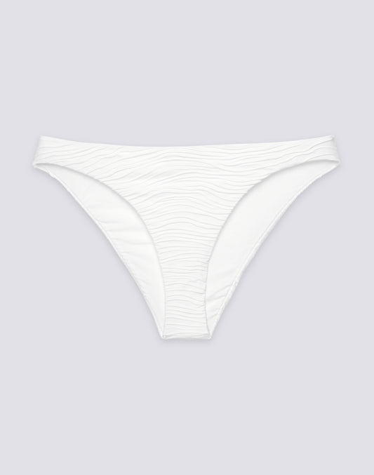 ASTRA - FIXED BIKINI BOTTOMS WITH WAVE EFFECT JACQUARD