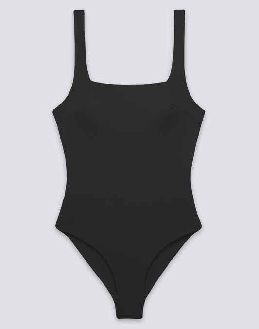 CHINA - WOMEN'S ONE-PIECE SWIMSUIT WITH SQUARE NECKLINE AND DEEP BACK