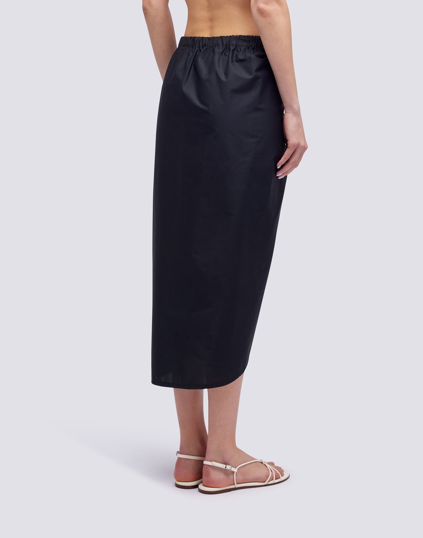 PAREO SKIRT IN POPLIN