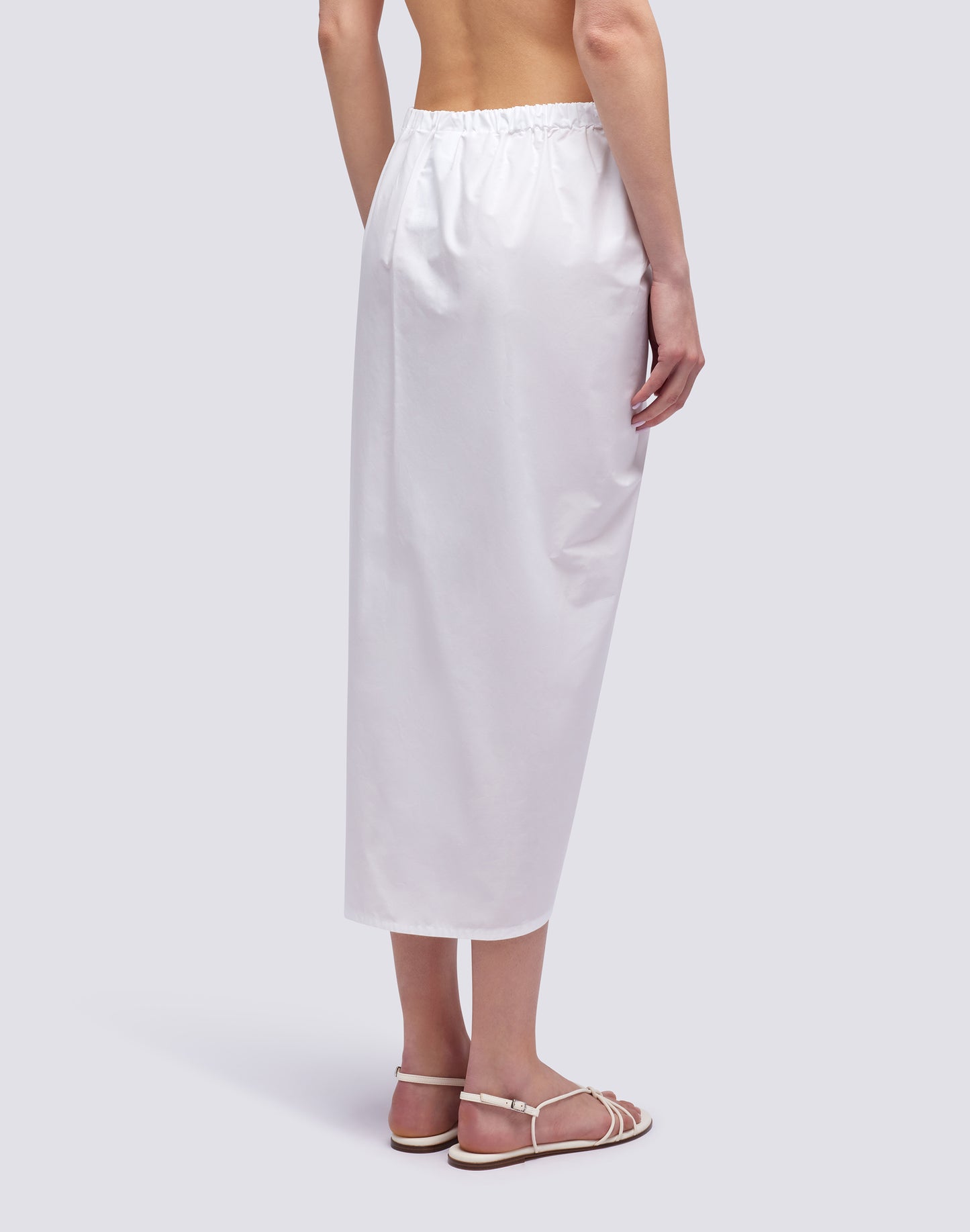 PAREO SKIRT IN POPLIN