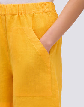 SHORTS IN LINO A VITA ELASTICATA